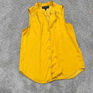 Banana Republic Mustard Sleeveless Blouse